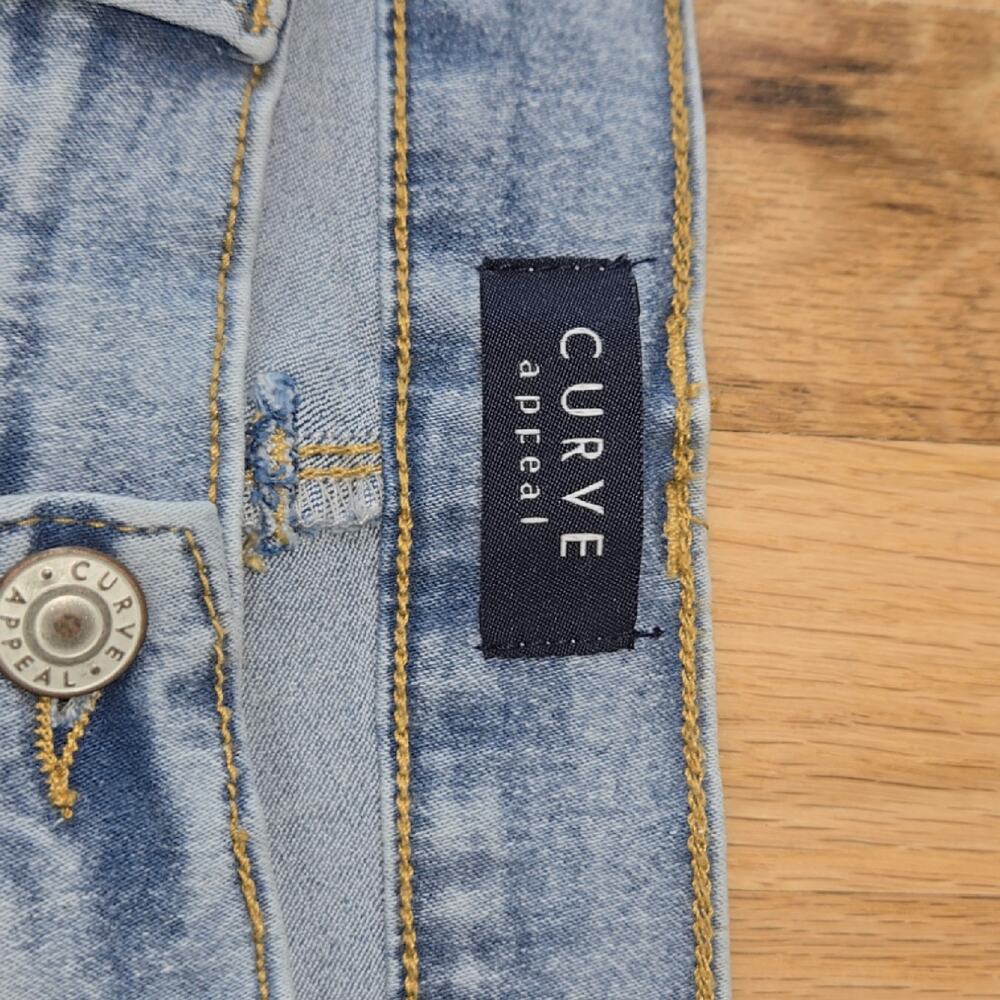 Curve appeal women's Light wash High rise skinny Jeans size 8/29 - Picture 5 of 8